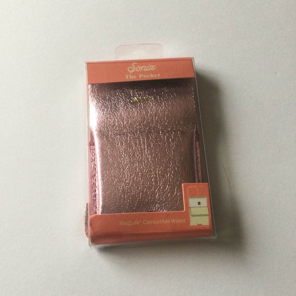 SONIX FAUX LEATHER MAGNETIC SMARTPHONE CARD CASE MAUVE PINK NWT